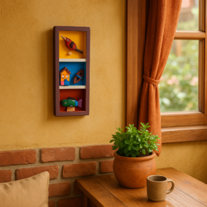 Quadro triplo roxo